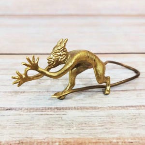 Brass figurine, Statuette, Devil, Satan, Mephistopheles
