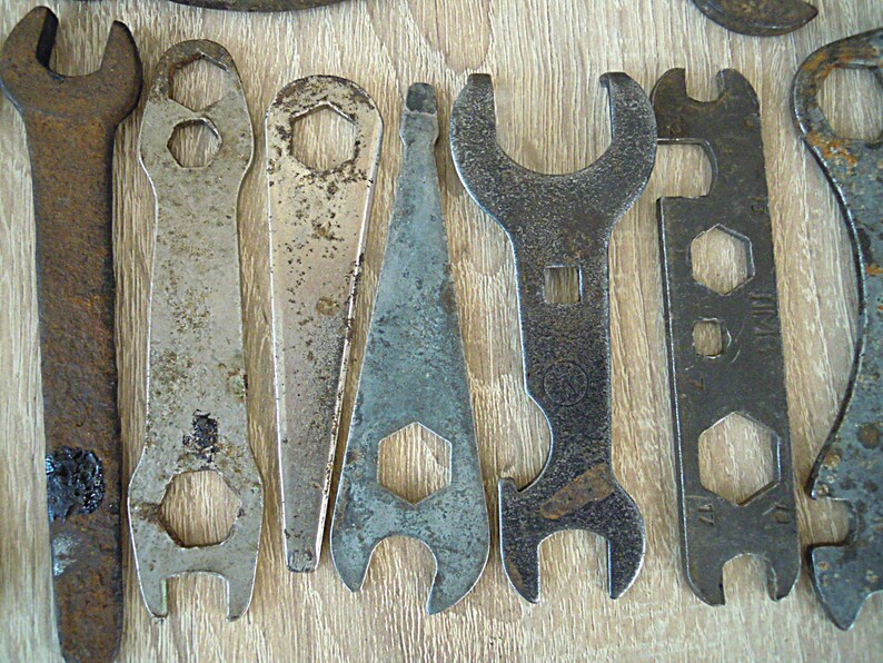 Wrenches Set of 16 old wrenches Etsy