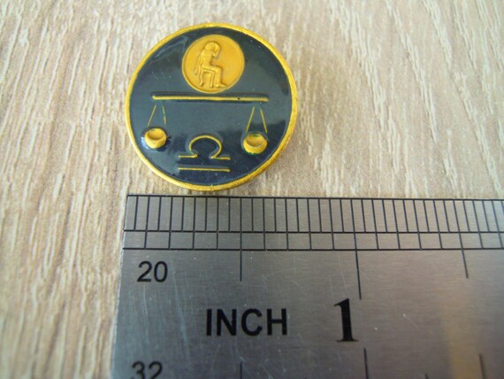 Zodiac pin, Libra, Pin badge, Zodiac pin badge, Z… - image 4
