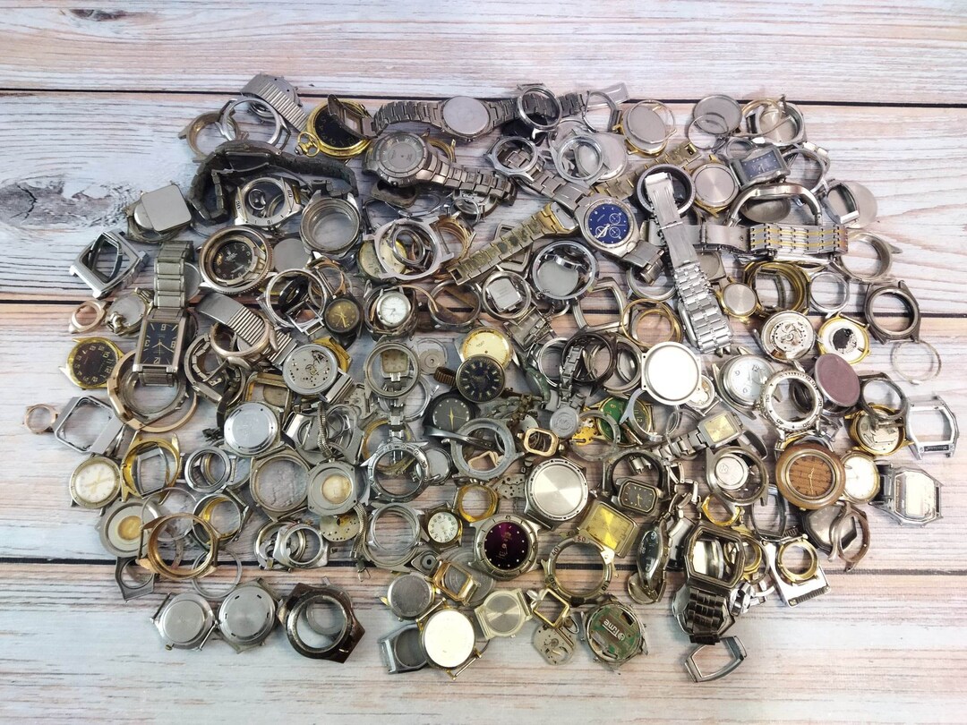 Broken Wrist Watches, Wrist Watch Parts, Wrist Watch Details, Mixed