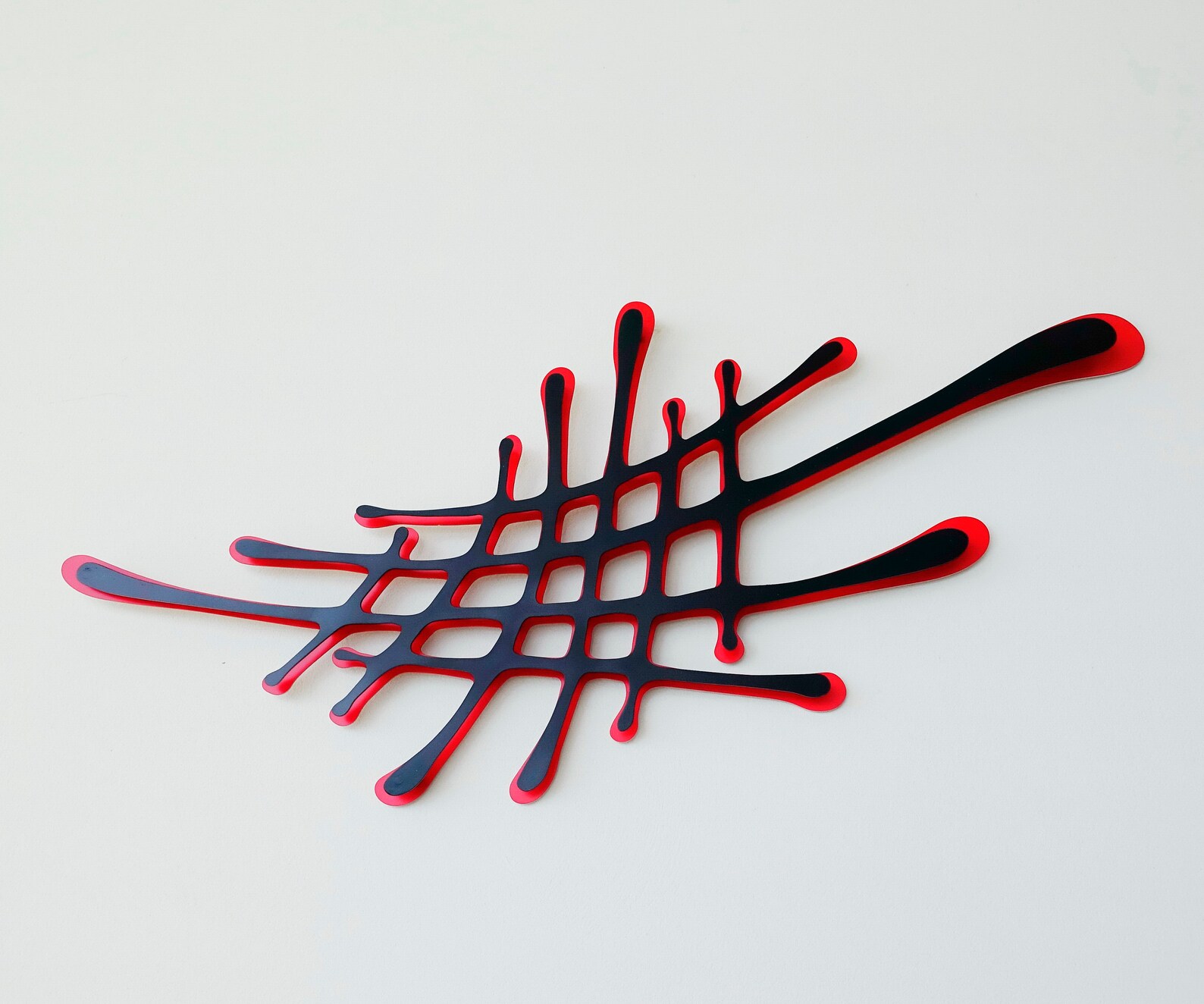 Metal Wall Art Hashtag Sculpture Black & Red Home Décor in Etsy