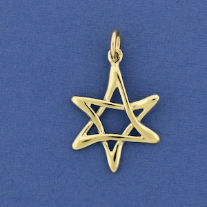 Tiny Gold Jewish Star, 14K Star of David Necklace, Bat Mitzvah gift, Magen David Made in Israel