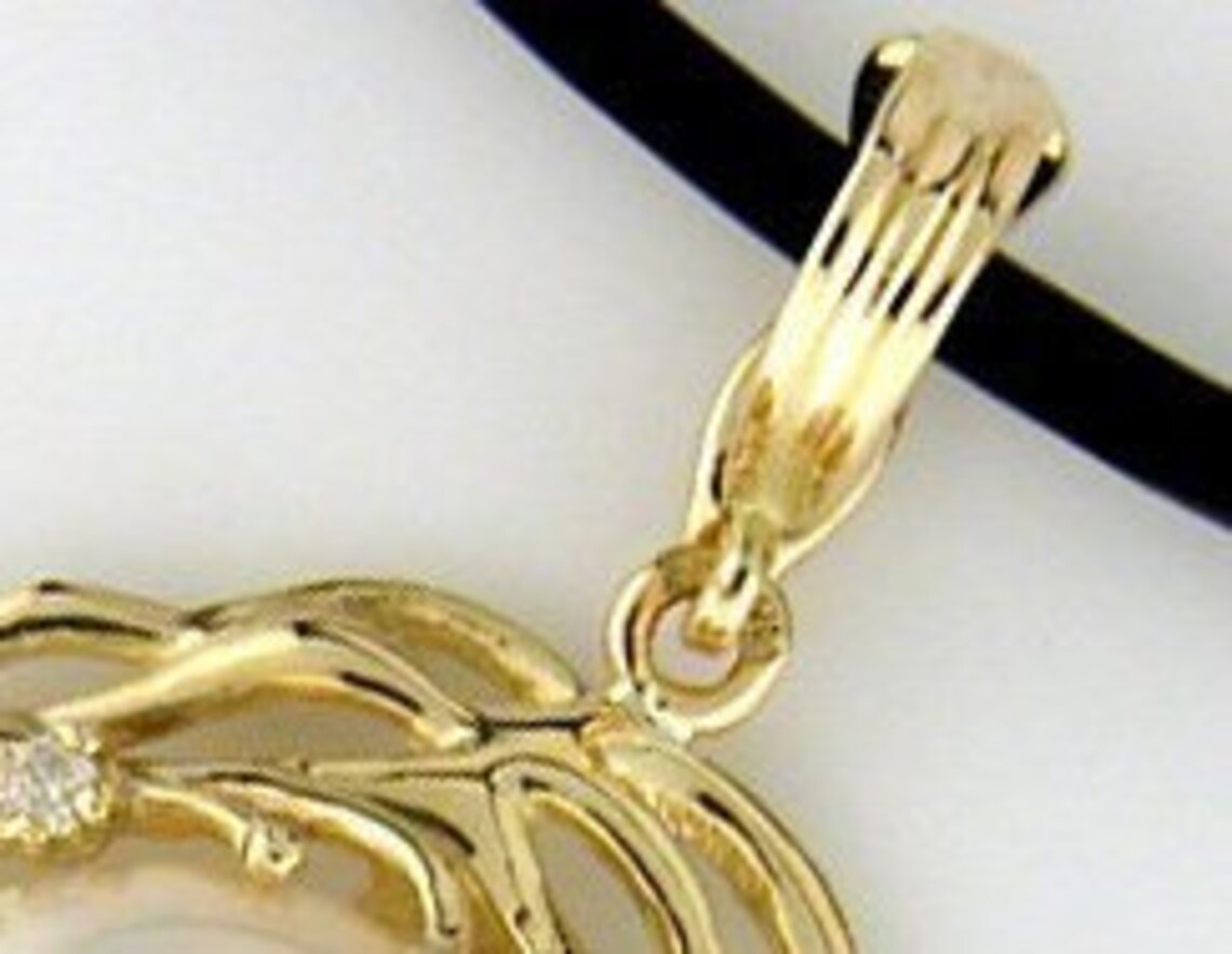 Enhancer Clip for Attaching Pendant to Pearls or Chain Cast Etsy