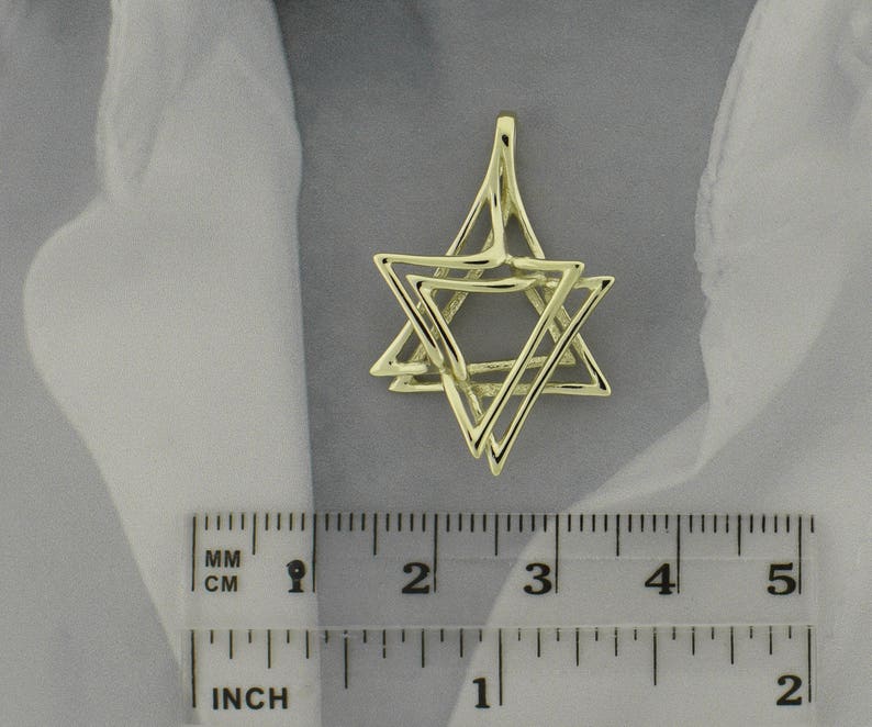 Solid 14K Star of David Gold Magen David Necklace Jewish - Etsy