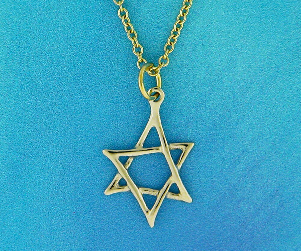 Jewish jewelry made in Israel Solid 14K Gold dainty Star of Etsy
