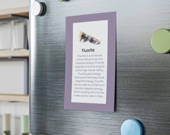 Fluorite Crystal Meaning Post-it® Note Pads Rocks Stones Jewelry Display Information 50 Page Paper Pad