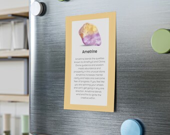 Ametrine Crystal Meaning Post-it® Note Pads Rocks Stones Jewelry Display Information 50 Page Paper Pad
