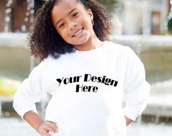 Sudadera juvenil con letras grandes bordadas, sudadera para niños, sudadera personalizada para niños, sudadera personalizada para niños, sudadera juvenil