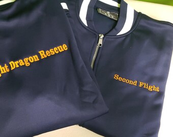 Personalized V-Street Full Zip Jacket, Fashion Jacket, Bomber Jacket, Embroidered Polyester Jacket, Heavyweight Bomber
