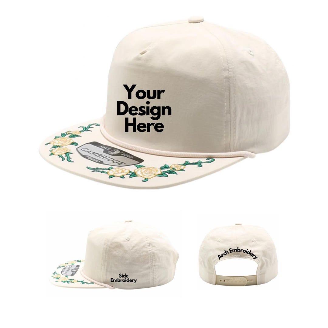 Custom Rope Snapback Cap, Embroidery Cap, Cap With Rope, Custom ...