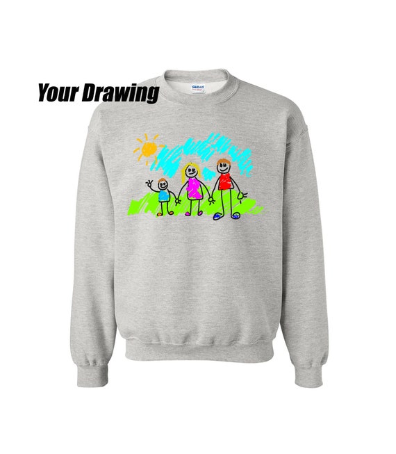 Custom Graphic Sweatshirt - Kids Drawing Sweatshirt
