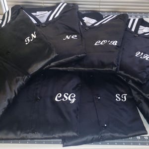 Custom Satin Baseball Jacket, Personalized Varsity Letterman Bomber, Embroidered Fashion Lightweight Jacket for Men and Women