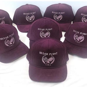 Gorra de pana personalizada, gorra snapback bordada personalizada, gorra con logo personalizado, gorra de cuerda vintage, gorra con texto personalizado, gorra de golf imagen 3