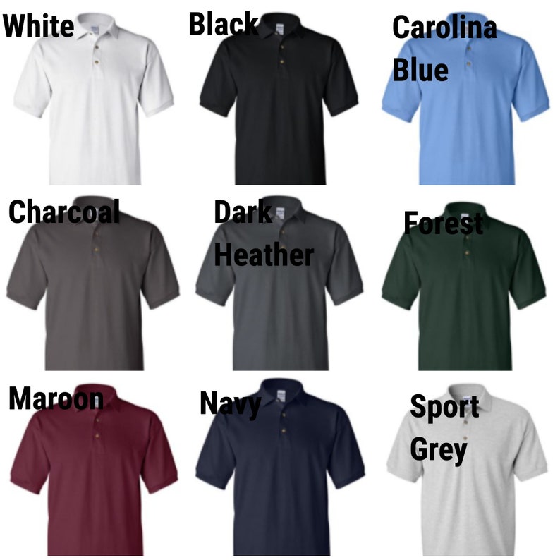 Custom DTG Printing Polo Shirt Polo Your Image Golf Shirt - Etsy
