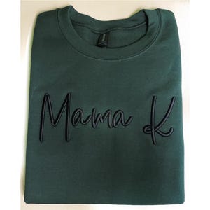 Custom 3D Puff Embroidered Sweatshirt, Personalized Raised Embroidery Crewneck, Custom Text Hoodie, Unisex Puff Stitch, Gift for Him Her image 20