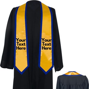 Custom College Graduation Sash, Personalized Graduation Stole, Custom Embroidery Sash, Custom Text Stole, Embroidery Stole, Graduation Sash