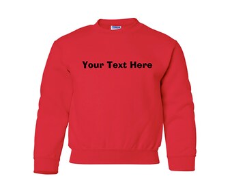 Sudadera juvenil bordada, sudadera para niños, sudadera personalizada para niños, sudadera personalizada para niños, sudadera juvenil