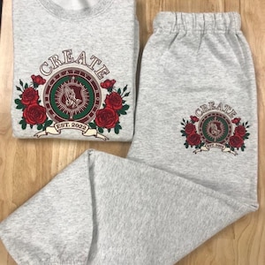 Broderade mjukisbyxor med personligt tryck, Joggingbyxor med personlig logotyp, Träningsbyxor med namn, Matchande setbyxor, Unisex loungebyxor bild 6
