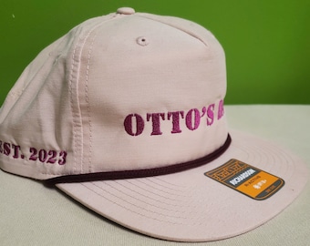 Custom UPF 50+ Snapback Cap, Embroidery Cap, Cap with Rope, Custom Embroidered Trucker Hat, Personalized Father's Day Gift, Custom Logo Cap