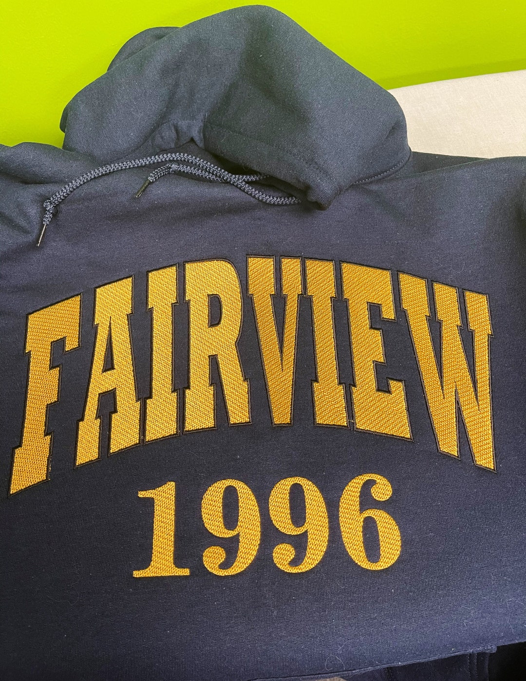 Embroidered Custom Hoodie, Big Letters, Custom Hoodie, Personalized Hoodie, Embroidered Hoodie