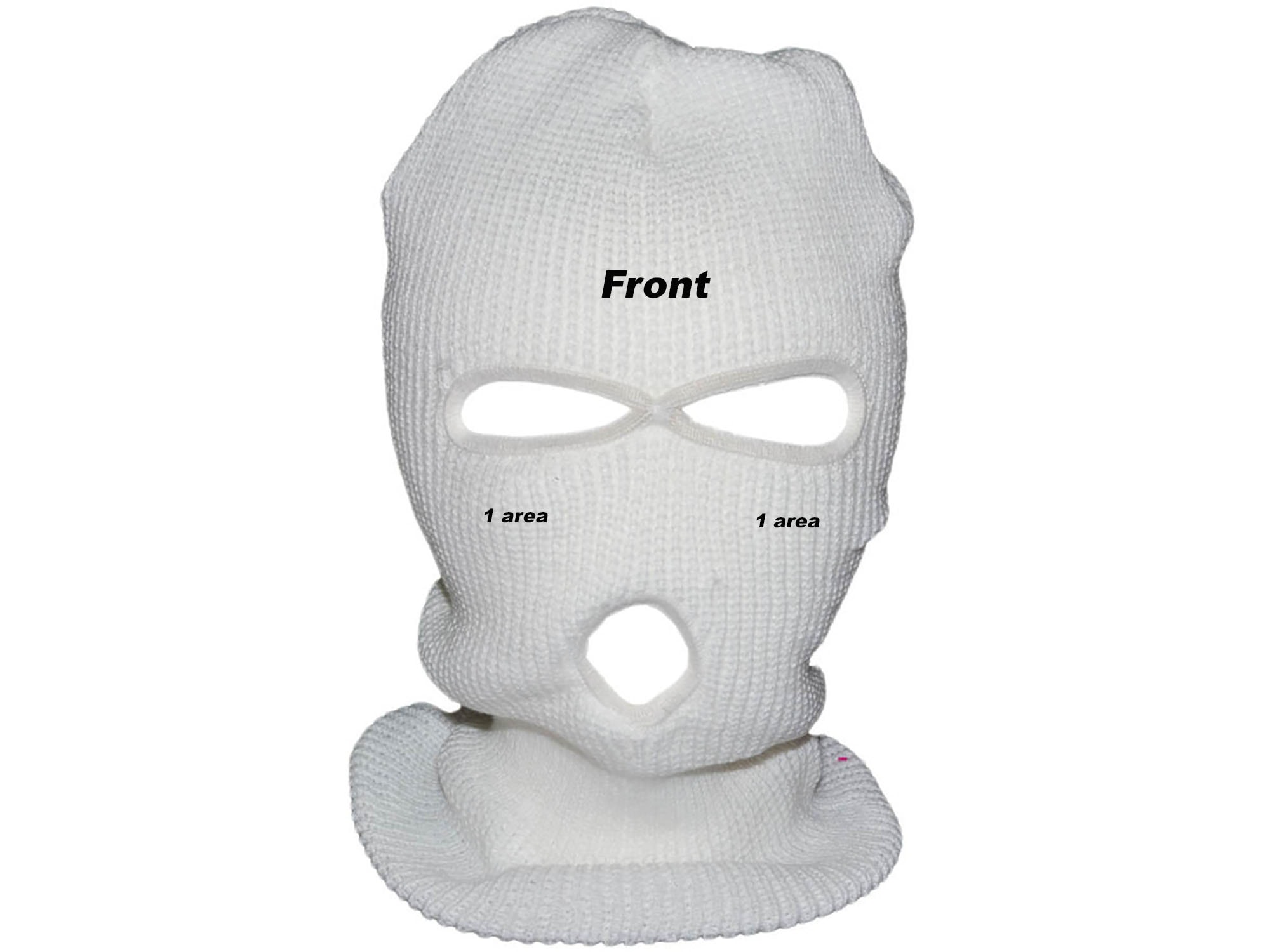 3 Hole Full Face Ski Mask Embroidered Custom Design Balaclava