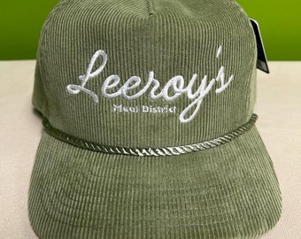 Custom Corduroy Rope Hat, Personalized Embroidered Snapback, Custom Logo Hat, Vintage Rope Cap, Custom Text Hat, Golf Hat