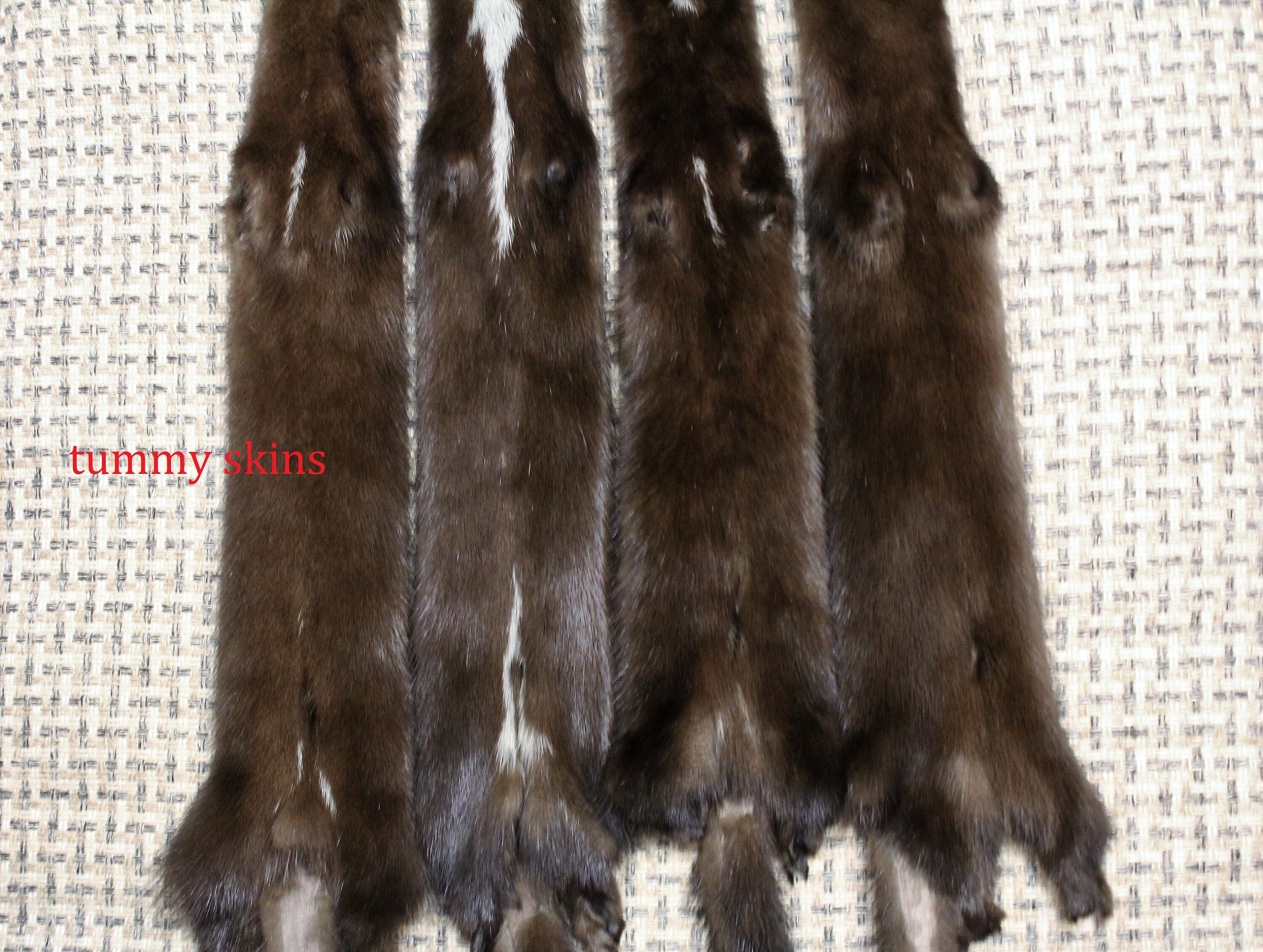 Brown mink pelt Mink fur brown mink fur for needlework Etsy