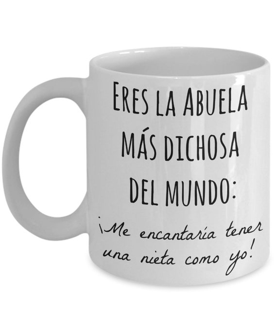 12 oz La Mejor Abuela Hispanic Grandma Regalo Colorful Ceramic Gift Coffee Mug by E.H.G 