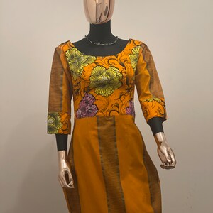 Robe africaine à imprimé Ankara