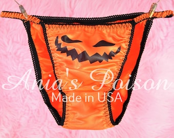 Halloween pumpkin thong Clearance