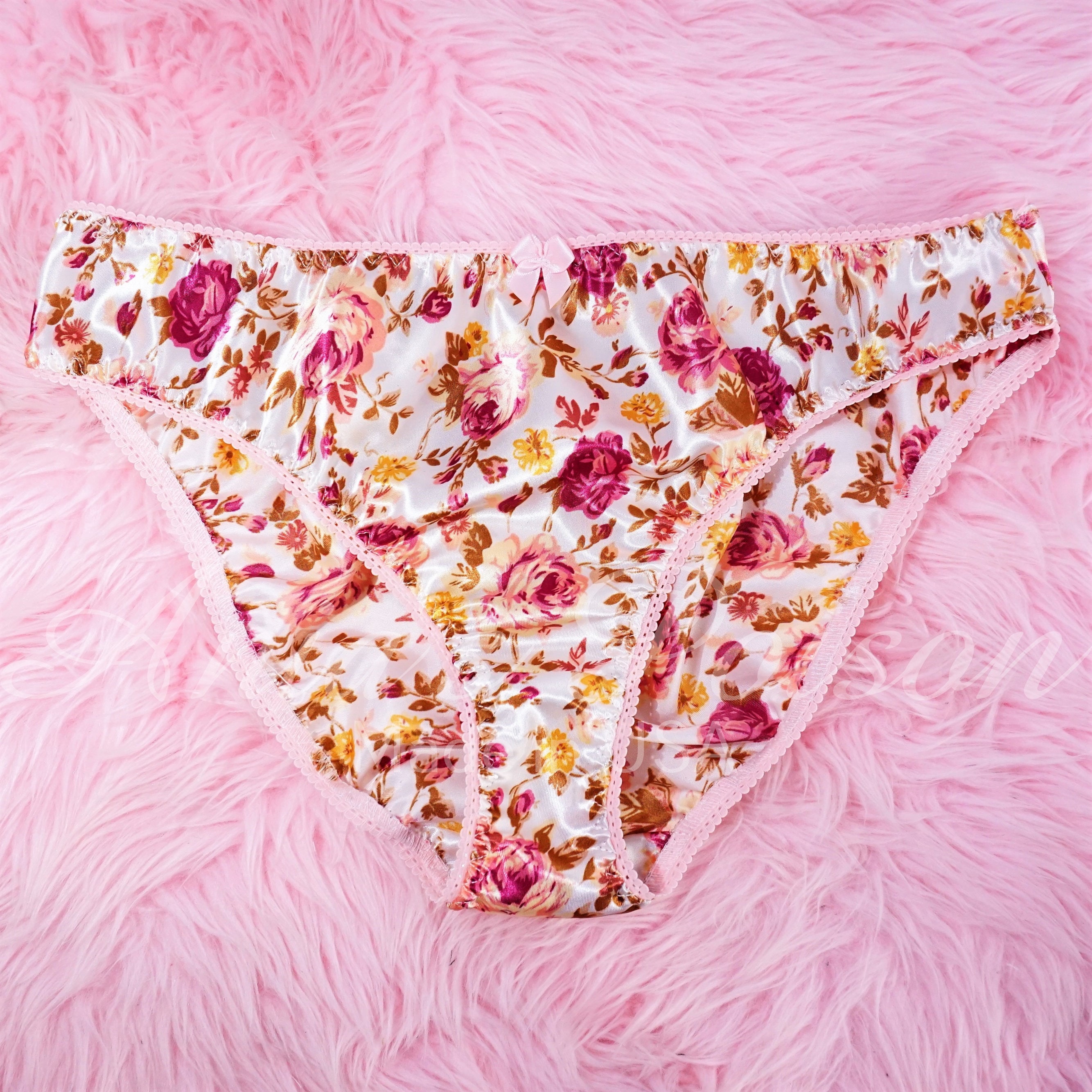 Mutandine Bikini In Raso Satinato, Vita Media, Lucide, Senza Cuciture, Taglie S-4X, Ann Diane