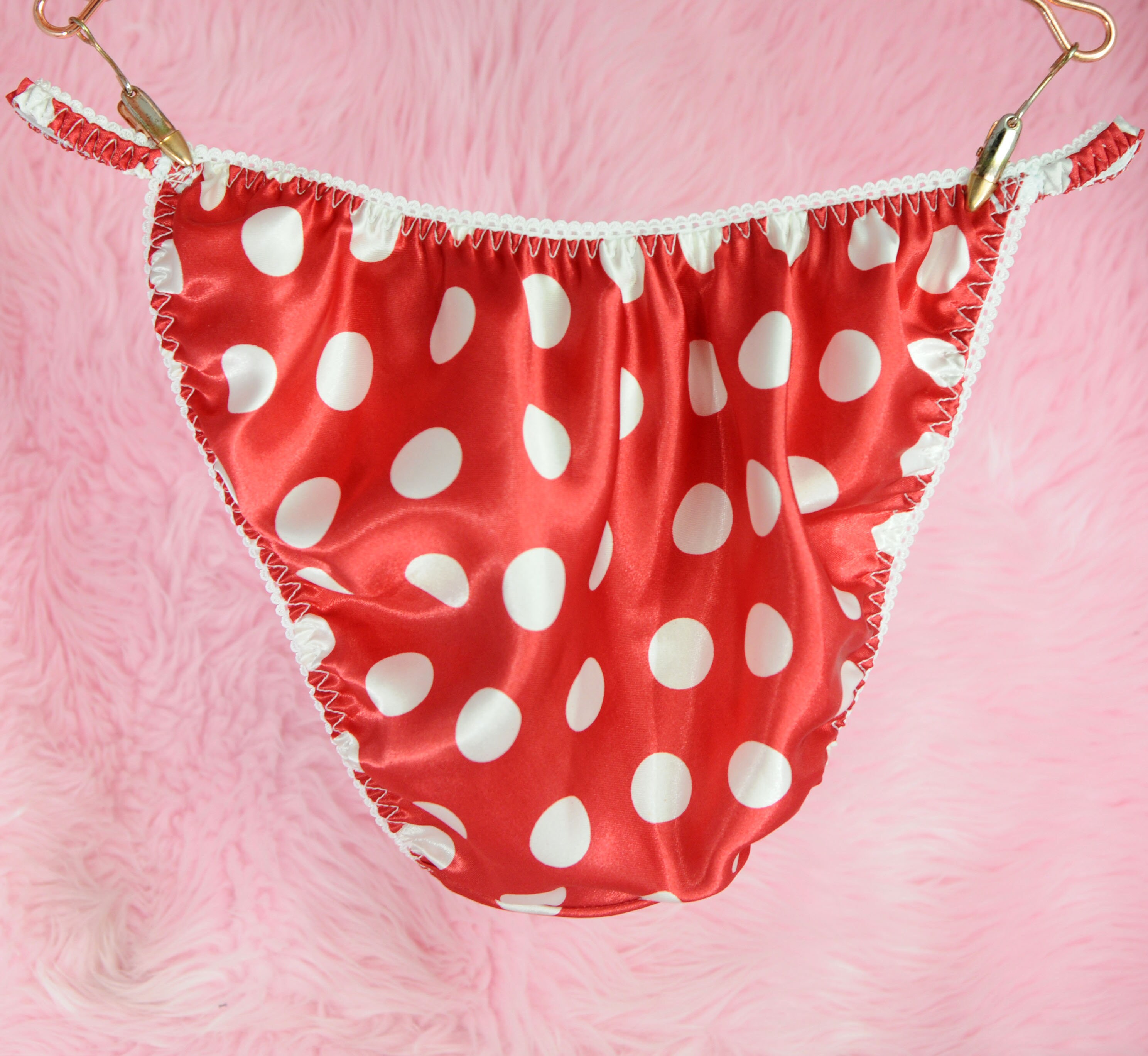 VTG Style Joe Boxer Like Ladies Shiny High Gloss Satin Red Etsy