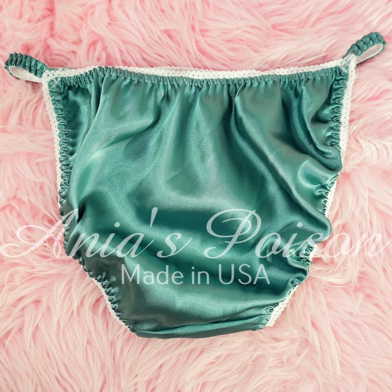 VTG Style Joe Boxer Like Ladies Shiny High Gloss Satin Teal Etsy