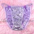 Shiny Panties for Women shiny Metallic Foil Lilac Pastel Easter String Bikini Women's Panties 5- 9