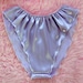 VTG style Silky Smooth soft Lilac satin shiny wetlook ladies high cut flutter tap panties Slip L XL 26-44' 