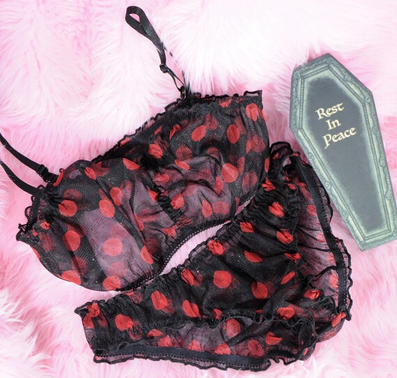 polka dot underwear set