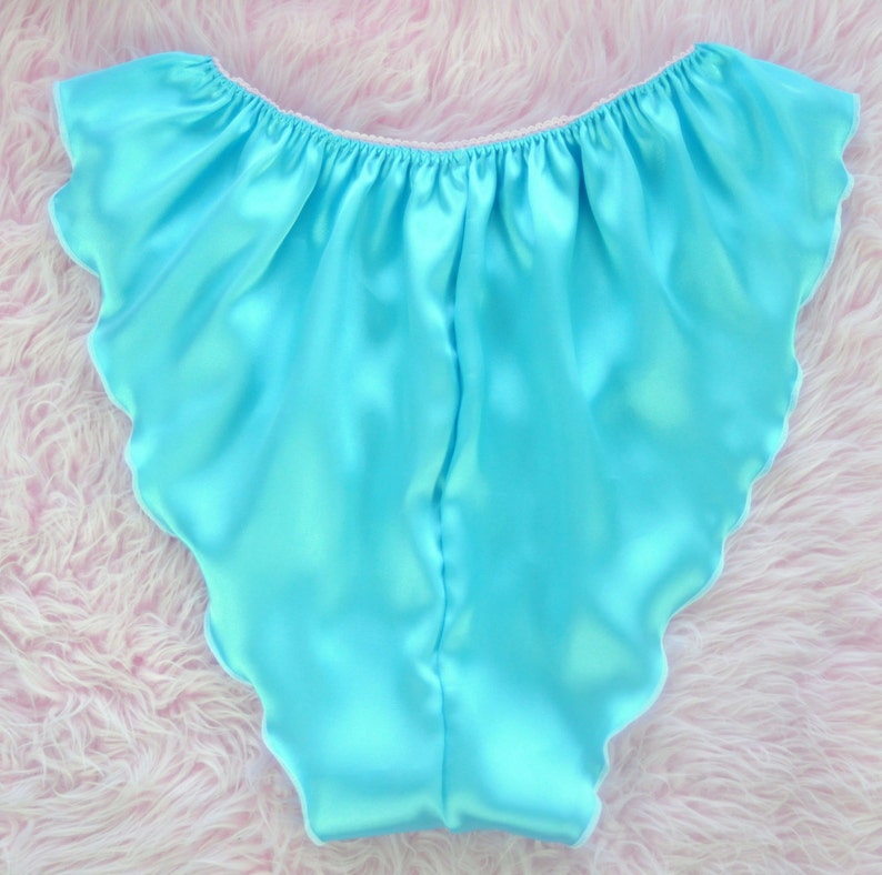 blue satin slip