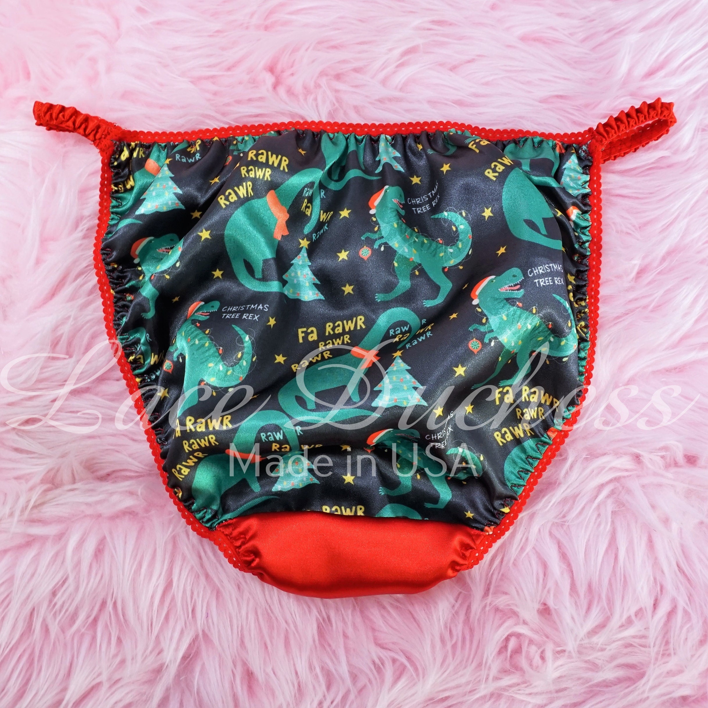 christmas-satin-panties-rare-tree-rex-vtg-80s-style-cute-christmas
