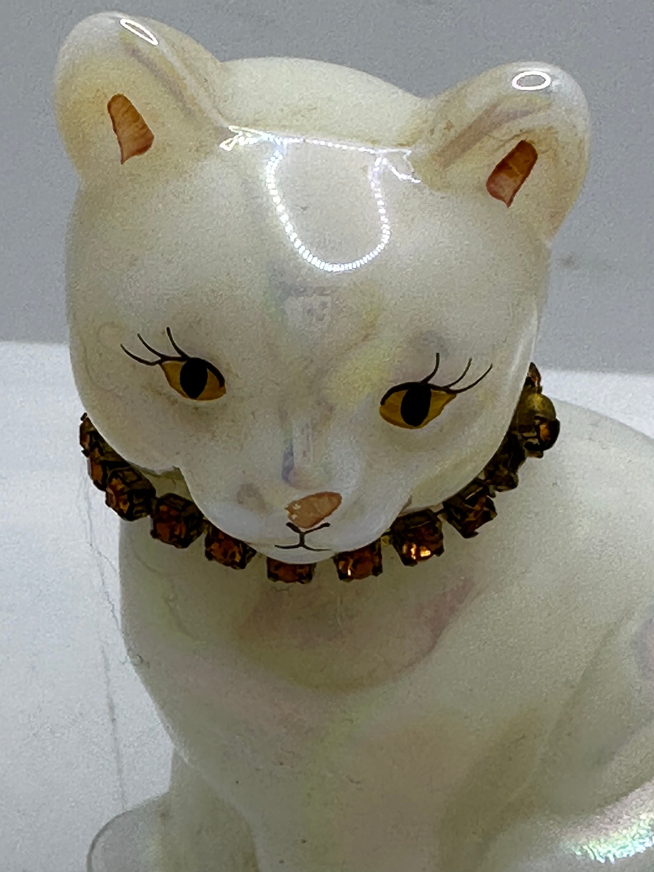 Fenton Birthstone Cat - Etsy