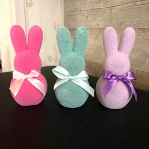 Easter 6” Flocked Bunny