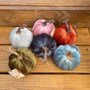 Velvet Pumpkin Autumn / Fall Decor
