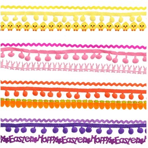 Easter Ric Rac and Pom Pom Trim