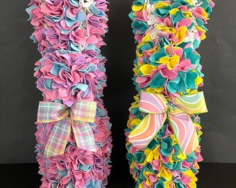 Easter Spring Hydrangea Petal Bunny Rabbit Decor