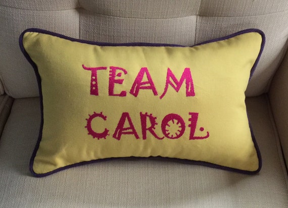 The Walking Dead Team Carol Throw Pillow Etsy
