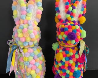 Easter Pom Pom Bunny Rabbit Decor
