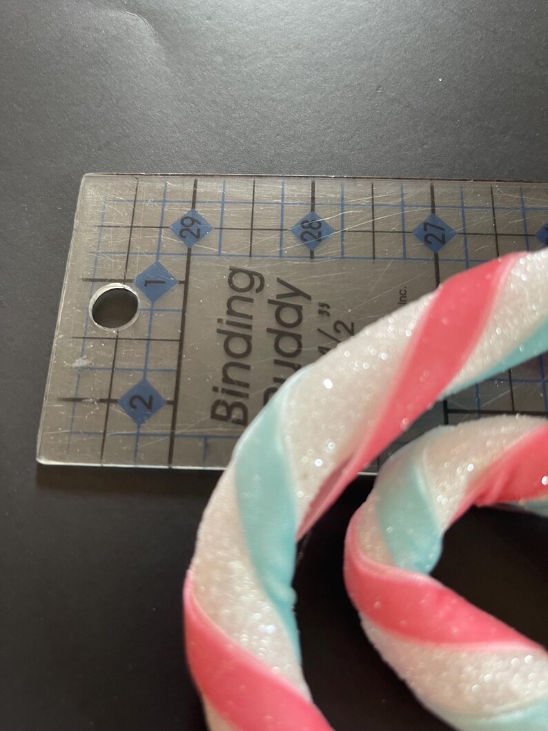 Candy Cane Ruler Christmas Candy Land Pastel Stripe Candy Cane Swirl Pick - Etsy