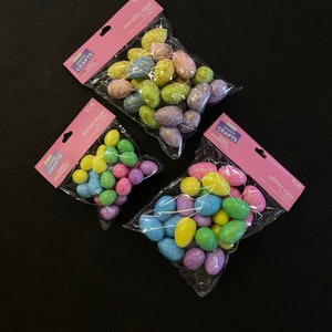 Easter Pastel Metallic and Glitter Foam Eggs