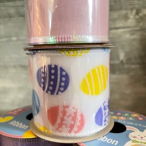 Easter Wire Edge Ribbon Eggs