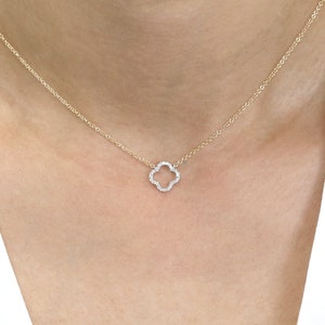 Jewel Tie 14k Yellow Gold 4-Leaf Clover Translucent Acrylic Pendant Jewel Tie 14k Yellow Gold 4-Leaf Clover Translucent Acrylic Pendant