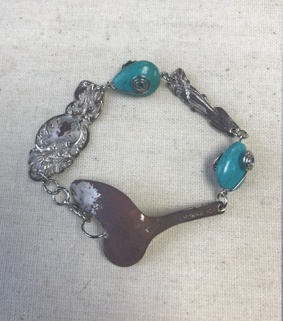 Historic Artifact Flatware Bracelet, Flatware Jew… - image 1